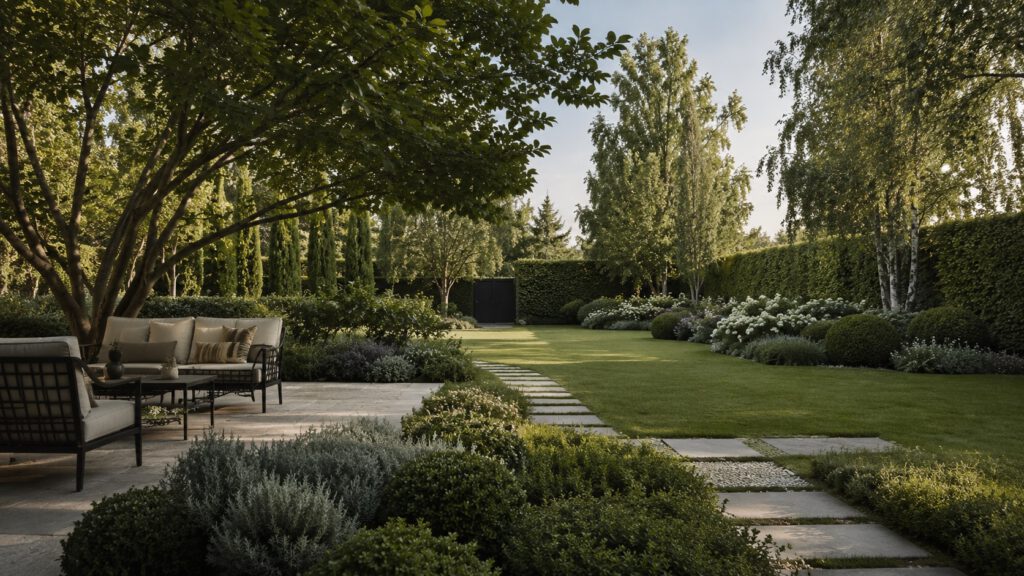 Jardín en La Moraleja del proyecto Casa la Moraleja
