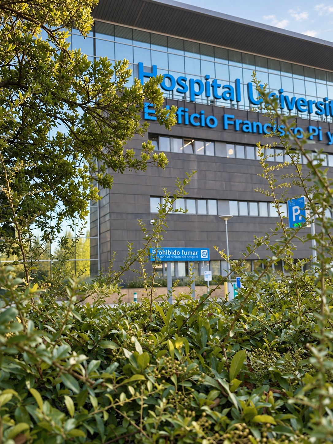 Paisajismo hospitalario junto al Hospital Sanitas La Moraleja